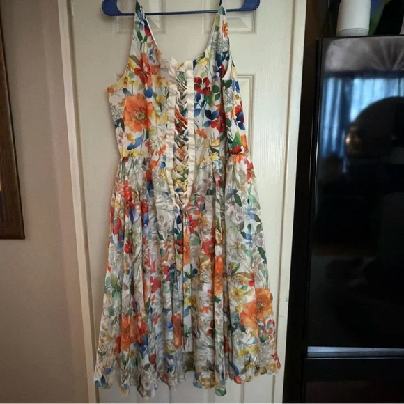 Dress the Population Alicia Floral Midi Dress - Picture 4 of 5